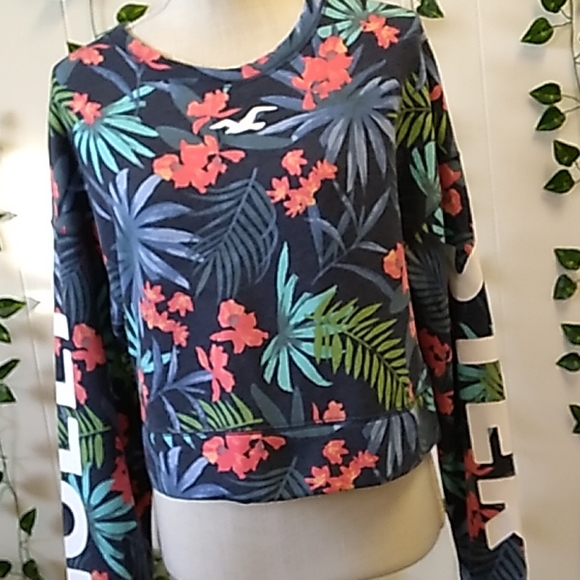HOLLISTER TROPICAL SWEATSHIRT SZ S - Picture 7 of 8